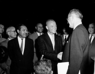 John Glenn greets Lyndon Johnson|234